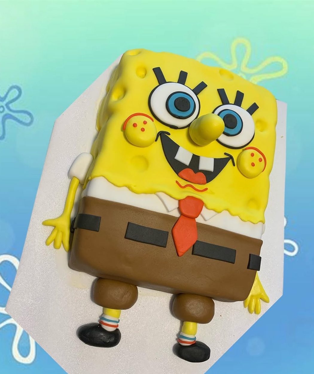 SpongeBob SquarePants sculpted character cake